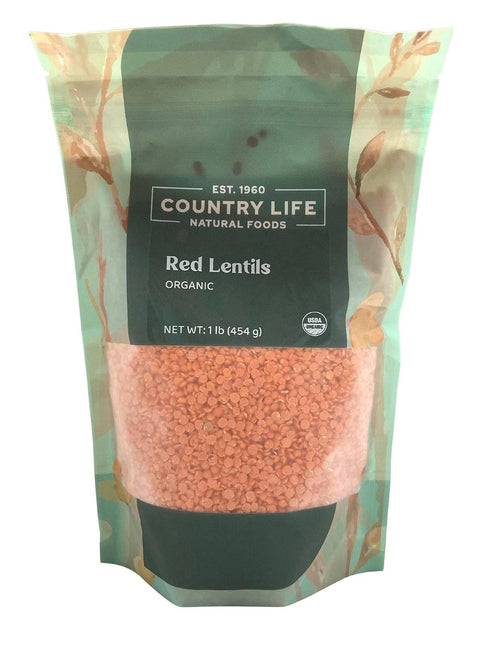 15-20 (5 LB) Organic Split Red Lentils - Quick Cooking Min - Dal Soups Curries Stews - Kosher Vegan Non-GMO