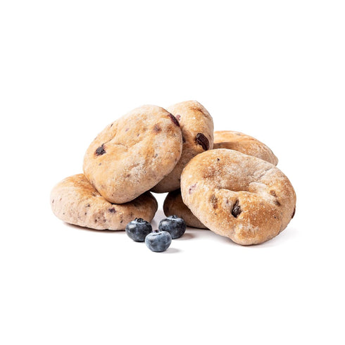 Ozery 12 Pack 6 Bakery Blueberry Muffin Snacking Rounds, Allergen Free, Vegan, Made with Real Fruit, Snack Buns, Buns