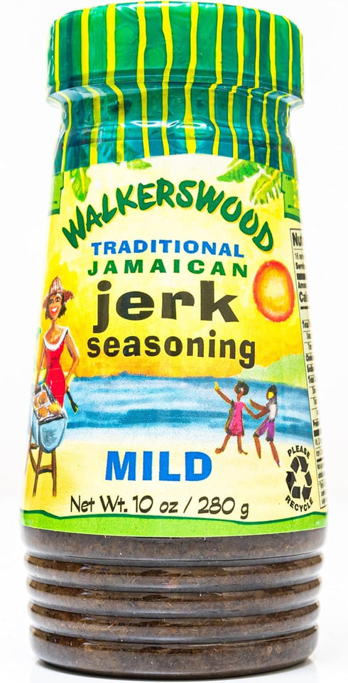 Walkerswood Jamaican Jerk Mild Seasoning, 10 oz - Pack of 4