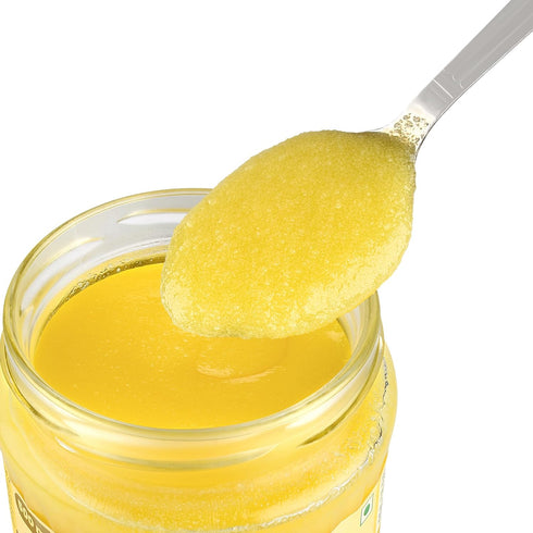 A2 16.9 Fl.Oz (500ml) Shiva Organic Desi Gir Cow Ghee | Bilona Method | Organic Grass-Fed | Pure Desi Ghee