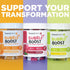 21 Packets TransformHQ Bubble Boost Fizzy Energy Drink Mix (Grape Soda Flavored)