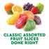 2 Assorted Fruit Slices Jelly Candy Pound Bulk Bag of Old-Fashioned Sugar-Dusted Gum Drops, Jelly Fruit Mix, Nostalgic