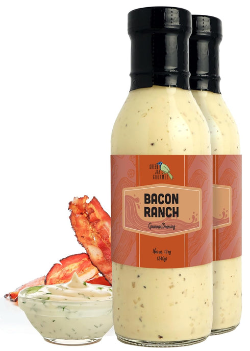 Green Jay Gourmet Bacon Ranch Salad Dressing Savory, Smoky & Creamy Handcrafted