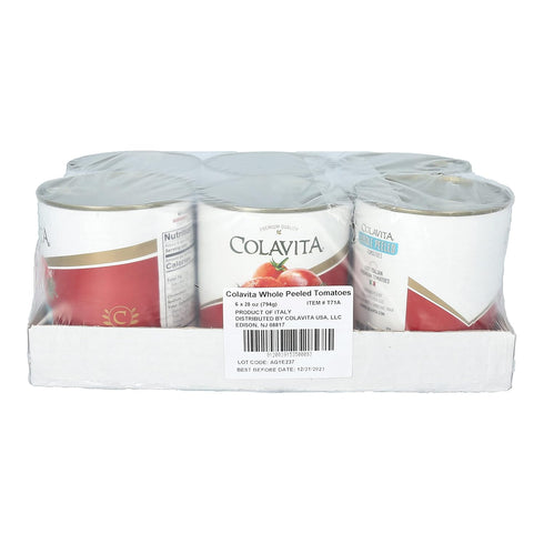 Pack 6 (28 COLAVITA Whole Peeled Tomatoes of Ounce) Can