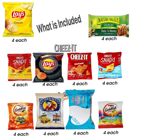 KANDYRIFIK Pack Package. (4O PACK) Snacks Variety for Adults, College Students, Kids, Birthday Partys | The ultimate