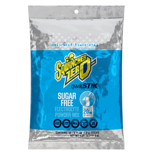 Sqwincher Drink Activity Powdered Mix, 20Oz Yield, Mixed Berry - 1 Pack of 50