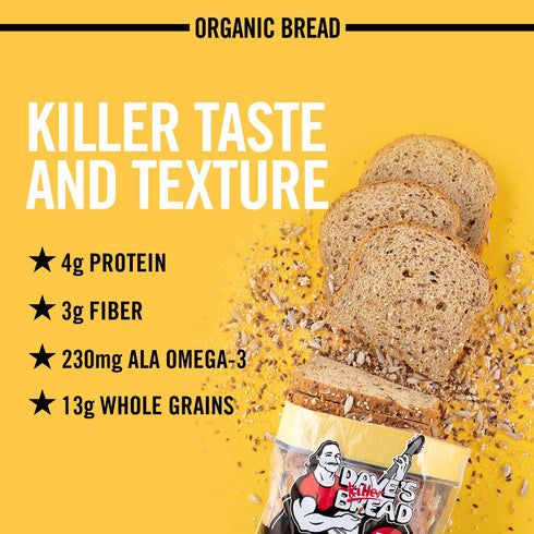 13g 20.5 oz Dave's Killer Bread Good Seed Thin-Sliced, Organic Bread, Whole Grains per Slice, Loaf