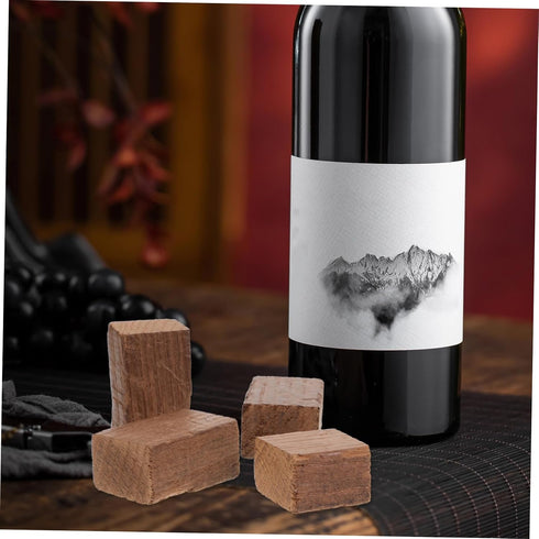 4pcs ULTECHNOVO Wood Chips for Home Wine Brewing and Flavor Your Red Wine Random Shape Chips for Winemaking Supplies