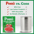 100% 13.8oz (Pack 12) Pom Crushed Tomatoes with Basil - Creamy, Velvety Italian Sauce, No Salt