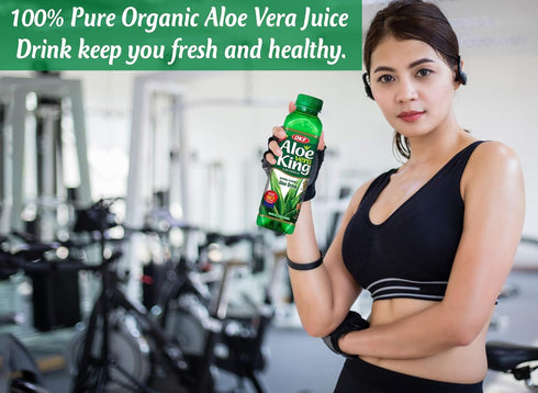 16.9 (Pack 12) OKF Aloe Vera King Drink, Original, Fluid Ounce