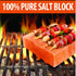 8"x8"x1.5" Himalayan Salt Block for Grilling, Serving, & Seasoning Food Grade Cooking Slab for Meat, Veggies & Fish