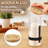 Teecyhooo 2 Set 50 oz Large Sourdough Starter Jar Kit, Wide Mouth Fermentation Baking Jar with Spatula, Cloth Cover