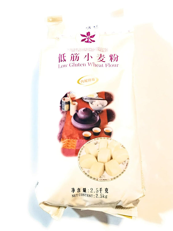 Purp le orchid brand low gluten wheat flour 2.5 Kg (Yeast Pack Inside)