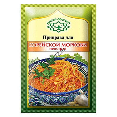 Magia Vostoka Korean Carrot NOT Hot, Koreiskaia Morkovka Russian Seasoning, 15g Pack of 5