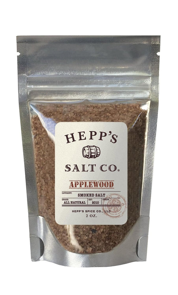 HEPPS Salt Co. Applewood Smoked Sea Salt Gourmet Smoked Salt Finishing Seasoning