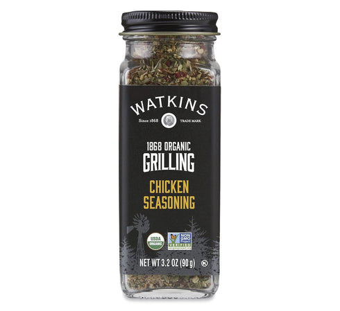 Watkins Organic Grilling Chicken Seasoning, 3.2 Oz, 3-Pack