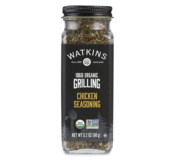 Watkins Organic Grilling Chicken Seasoning, 3.2 Oz, 3-Pack
