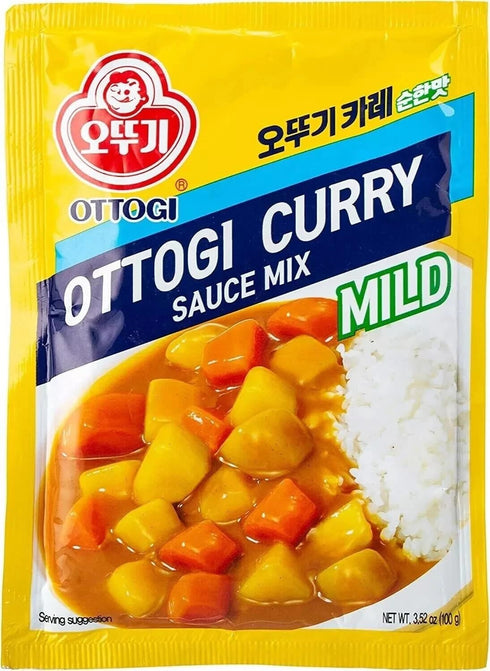 Ottogi Mild Curry Sauce Mix, 3.52 oz (100g)