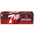 7UP 12 oz 12 pack Cherry Zero Sugar Soda, fl cans