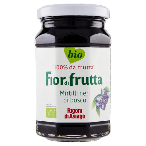 6 Count Rigoni di Asiago Fiordifrutta Organic Fruit Spread, Wild Blueberry