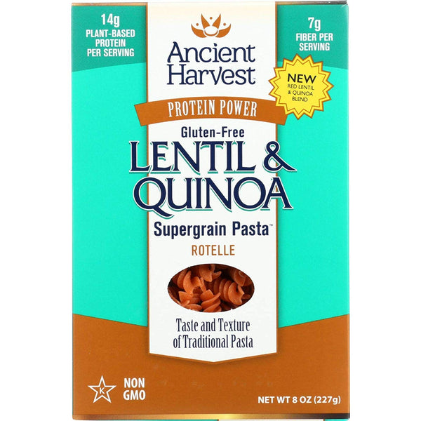 Ancient Harvest Pasta - Supergrain - Red Lentil and Quinoa Rotelle -