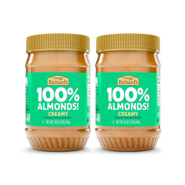 Crazy Richard's 100% All-Natural Creamy Dry Roasted Almond Butter with No Added