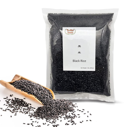 Zestful Foods Black Rice - Whole Grain, Non-GMO, High Fiber, Low Sugar, 2 Lbs