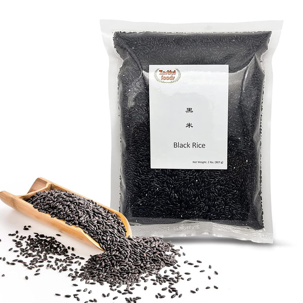 Zestful Foods Black Rice - Whole Grain, Non-GMO, High Fiber, Low Sugar, 2 Lbs