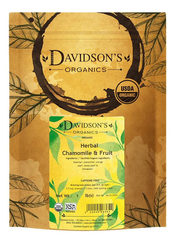 Davidson's Tea Bulk, Herbal Chamomile and Fruit, 16 Ounce