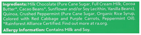 3 Undercover Chocolate Co, Milk Chocolate Peppermint Quinoa Crisps, Ounce