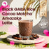 4 BOBA CHiC Natural Mocha Amazake Bedtime Hot Cocoa Matcha Latte Powder Alternative with GABA Black Rice Servings