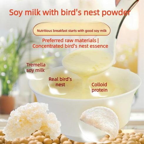 500g Bird's Nest Tremella Soybean Milk Powder Pure Brewing Instant Nutritious Breakfast