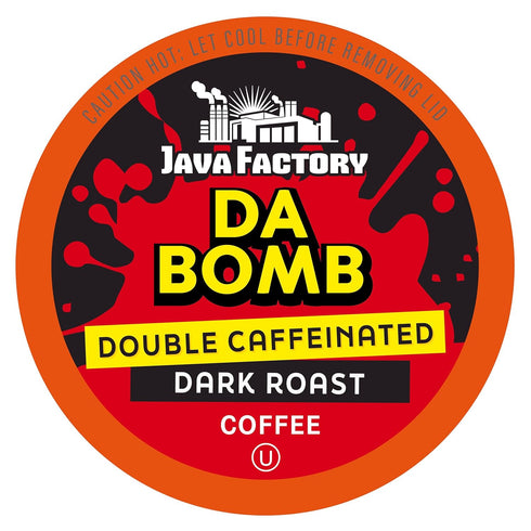 Java Factory Coffee Pods High Caffeine Coffee Compatible with K Cup Brewers