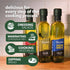 8.1 oz Benissimo Basil and Sun Dried Tomato Herb Infused Oil, All Natural Gourmet Cooking Oil with Garden-Fresh Herbs