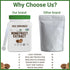 100% 450 5 oz Morning Pep Pure Monk Fruit extract sweetener, No Erythritol, Monkfruit Extract Powder, NON-GMO Project