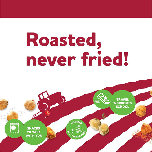Pack 3 Pack 140g Three Farmers Roasted Fava Beans Variety | Zesty Cheddar, Sweet Chili & Sea Salt | | Gluten-Free |