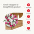 BloomsyBox Forever Blooming Bouquet Fresh Purple Roses & White Alstroemeria (Glass Vase Included) Fresh Flowers