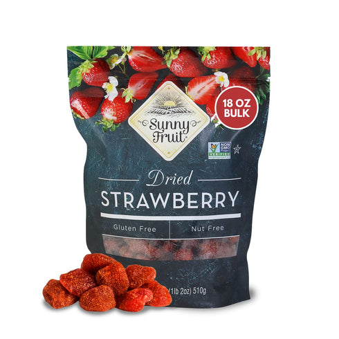 Sunny Fruit Soft-Dried Strawberries, 18 Ounce Bulk Bag | Dried Fruit with