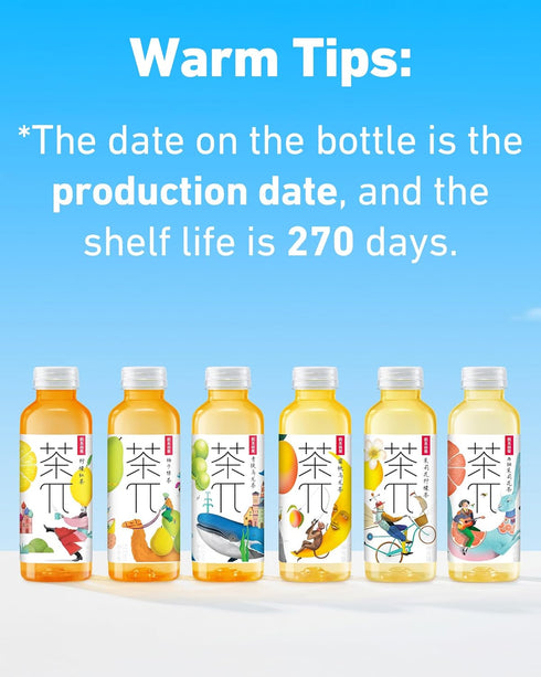 Visit the Store -16.9 oz, 500mL, 15 Pack Tea PI Iced Tea Black Tea, Lemon Sweet Iced Fruit Tea Bottles, Real Juice, fl