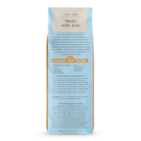 19-Ounce Packages (Pack 6) Pamela's Products Gluten Free, Bread Mix