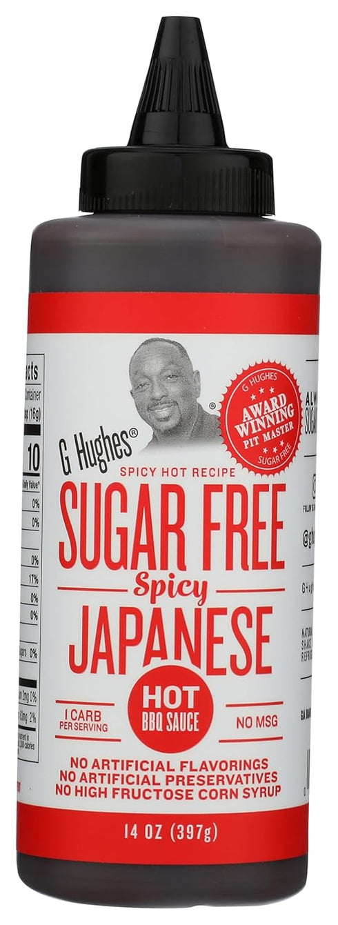 G Hughes Sugar Free Spicy Japanese BBQ Sauce - Gluten Free Hot