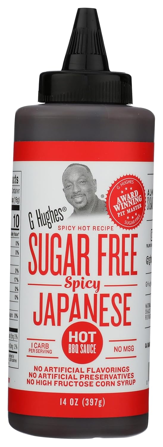 G Hughes Sugar Free Spicy Japanese BBQ Sauce - Gluten Free Hot