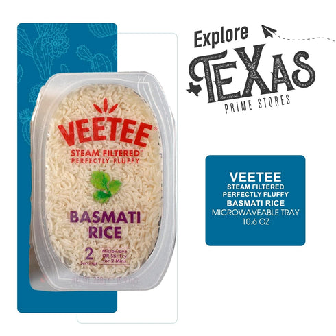 6-Pack 10.6 oz 1 Veetee - Lavinia Essentials Bundle: of Basmati Rice Steam Filtered, Microwaveable Tray + Utility Prop.