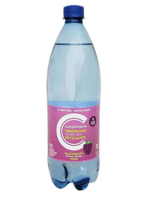 Compliments Flavored Sparkling Water, 1L/35.2 fl oz