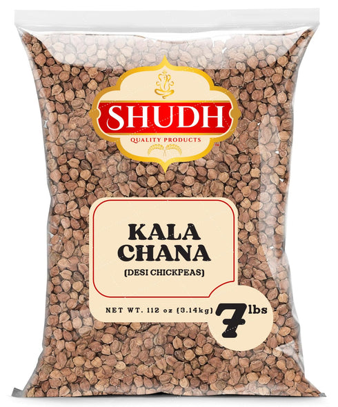 Kala Chana (Desi Chickpeas, Black dry chickpeas) 7lbs ~ All Natural |