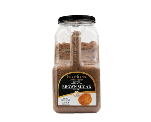 GranAroma Dark Brown Sugar, Has Molasses, Sweet & Rich (7 Pound)