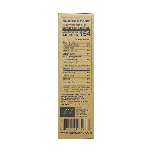 Seggiano 18 , Rice Black Nerone Organic, Ounce