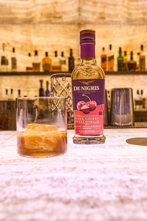 8,5 Oz (250ml) De Nigris Dark Cherry Sweet Vinegar With Balsamic Vinegar Of Modena | Balsamic Vinegar From Modena Italy