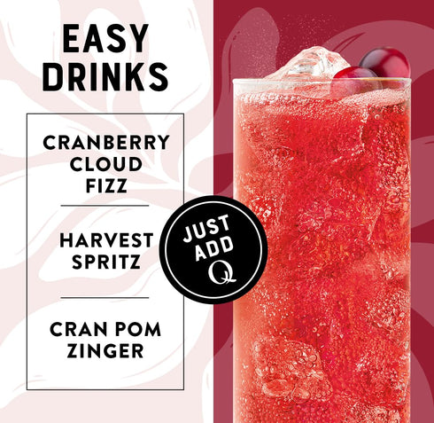 20 7.5oz oz (Pack 24) Q Mixers Cranberry-Pomegranate Spritz, Ideal for Cocktails & Mocktails - Made with Real
