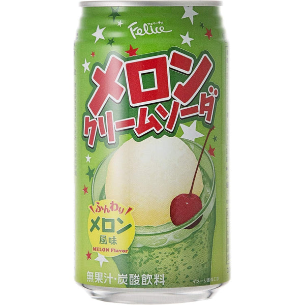 felice melon cream soda 11.83 fl oz, 24 packs